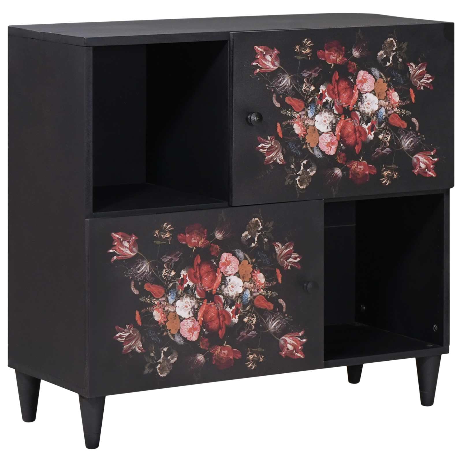 Armario de almacenamiento multicolor de 80 x 33,5 x 75 cm para salón 1
