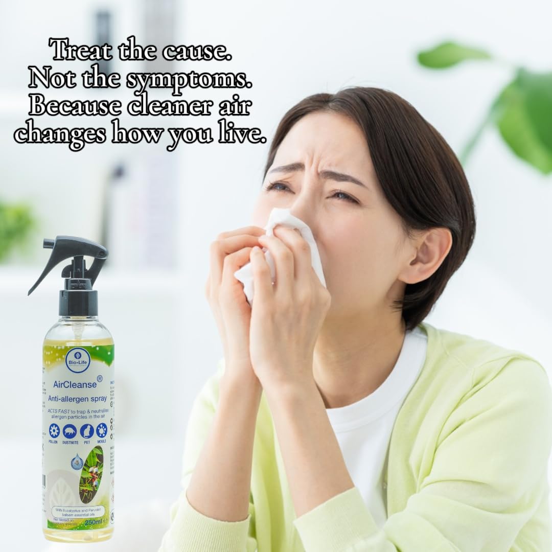 Aerosol AirCleanse para perros, gatos, ácaros, polen y alérgenos de moho