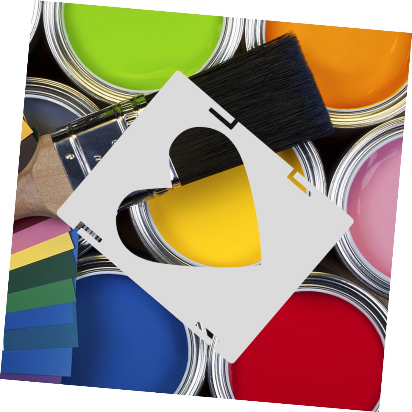 5 Ensembles Pochoirs de Peinture Lettres Creuses Pet Kit Réutilisable pour Diy Grands Modèles et Résistants pour Décoration Artistique
