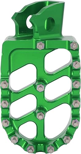 Miniatura 4 de AnXin Estriberas de motocicleta Estriberas para pedales de pie CNC para KLX 110 KLX110 2002-2023 KLX110L 2010-2023 KX60 1998-2003 Verde OEM