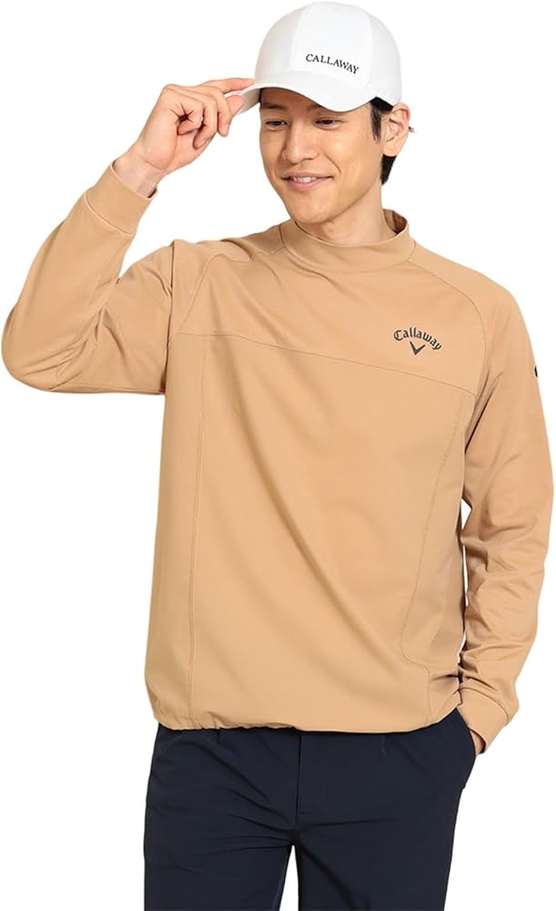 Amazon | [キャロウェイ] メンズ 長袖 モックネックシャツ (軽量・通気