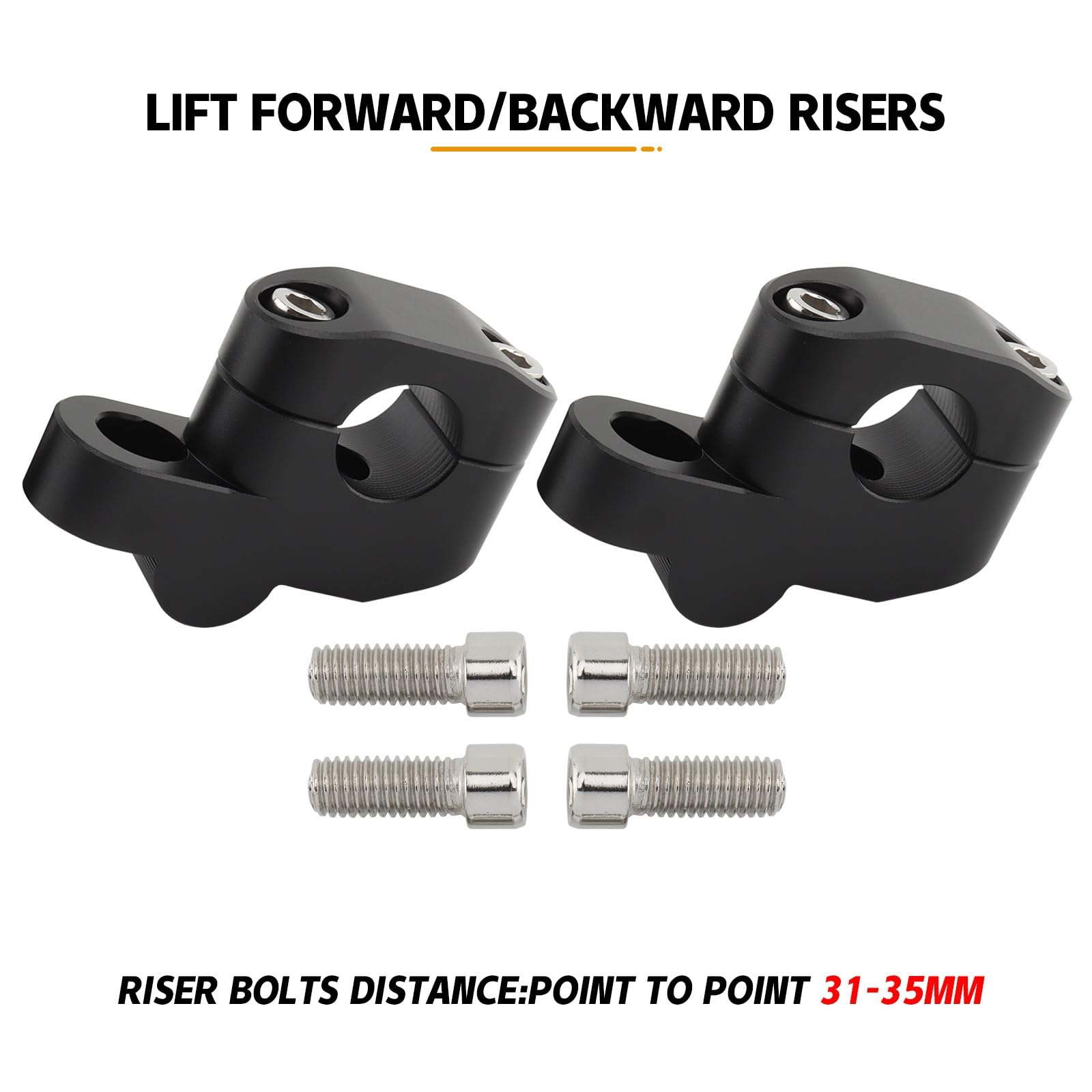 Risers De Guidon 22mm 25mm 28mm, Extension Arrière Déplacée pour Ducati Dirtbikes ATV