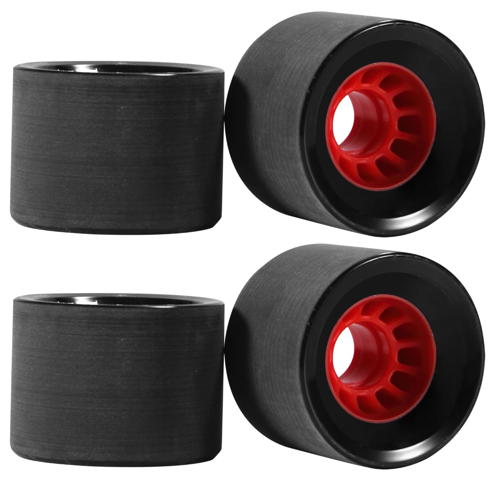 4 szt. kółek do deskorolki, 7 x 5 cm PU Longboard z konstrukcją światła LED, kółka cruiser o wysokim odbiciu 80 A, do deskorolki, longboardu, ryb, deskorolki, 4 szt