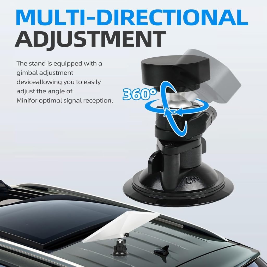 Soporte de montaje con ventosa de fácil instalación para techo de coche