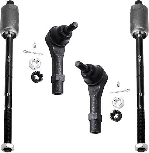 Miniatura 25 de Detroit Axle - 4 barras de acoplamiento delanteras para Hyundai Elantra Forte Koup Forte5, 4 extremos de barra de acoplamiento interiores y