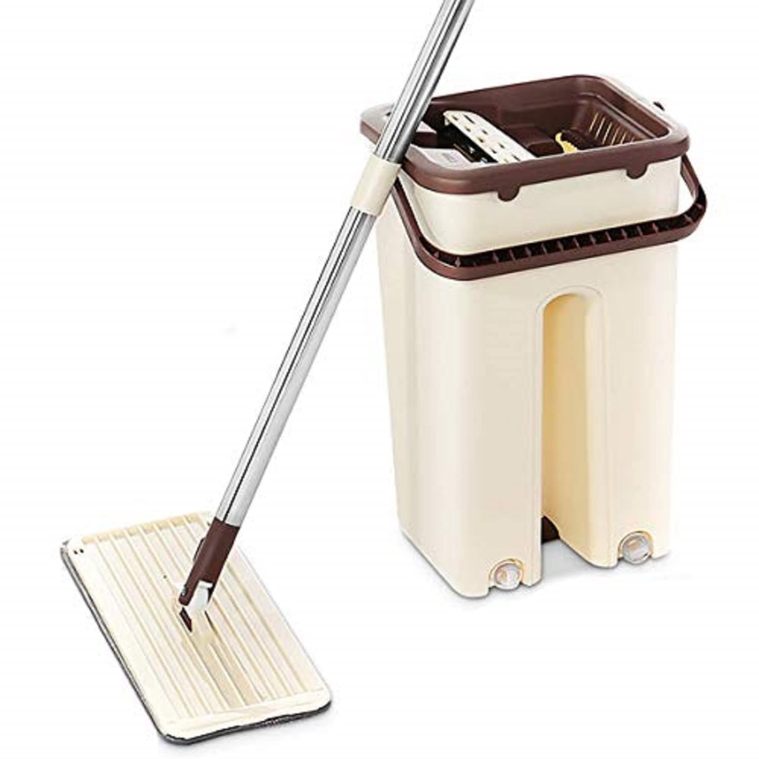 H&D PIPALIYA 2 in 1 Self Clean Wash Dry Hands-Free Magic Flat Spin Net Scratch Mop New Microfiber Flat Mop with Bucket,Cleaning Squeeze Hand Free Floor Mop (Multicolor Pack of 1) (B0D41BLF9X) Amazon Price History, Amazon Price Tracker
