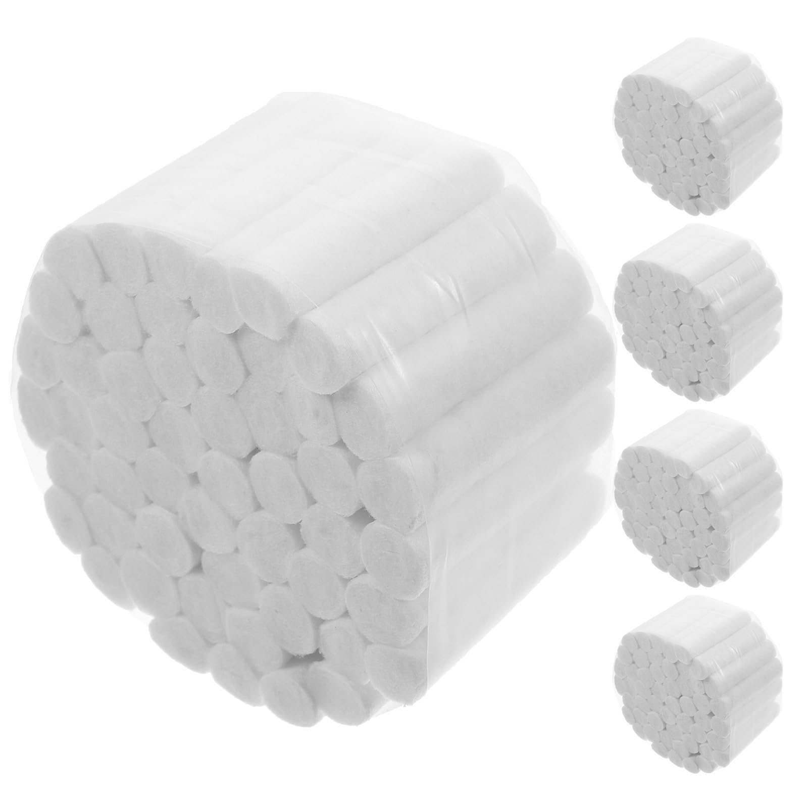 Rouleaux de Coton Dentaire 5 Pièces en Coton Blanc Absorbant