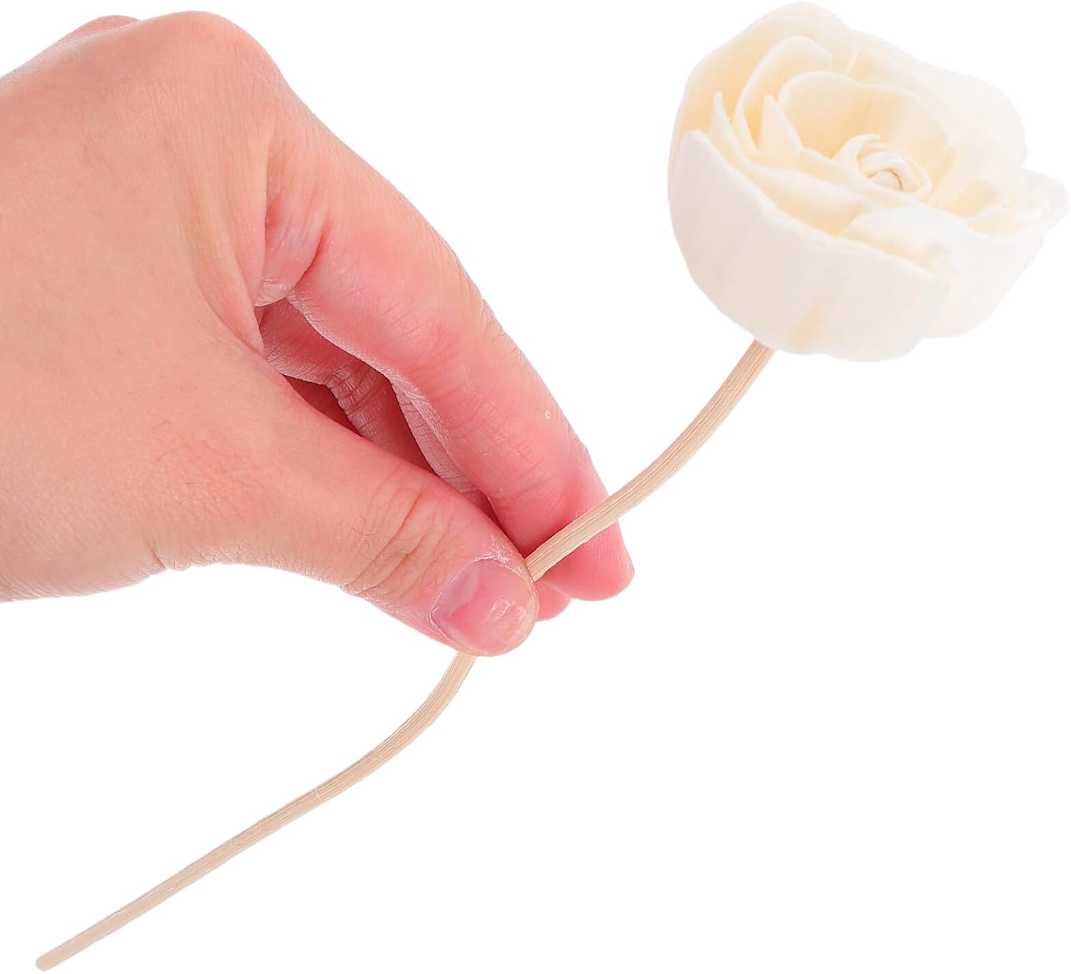 2pcs Rattan Flower Diffuser Sticks with Preserved Rose Scent Home Fragrance Refill for Room Office Hotel Aromatherapy Reed Diffuser Set