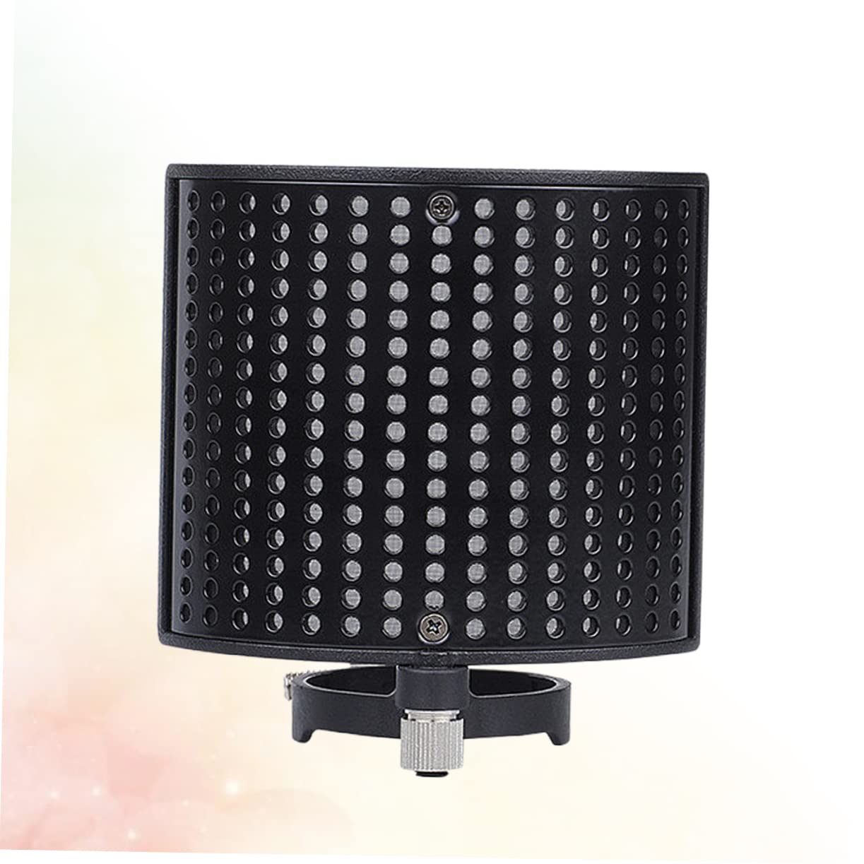 HOMSFOU 3 de Aislamiento de Micrófono con Filtro de Doble Capa Antiruido Y Antiviento para Grabación en Estudio Diámetro de 44-48 Mm.