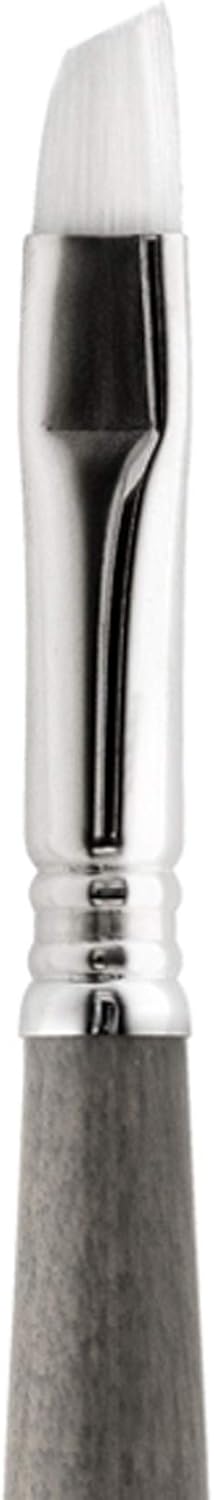 Escoda Perla Series 1580 Artist Watercolor & Acrylic Paint Brush, Synthetic White Filament, Angle, Size 16