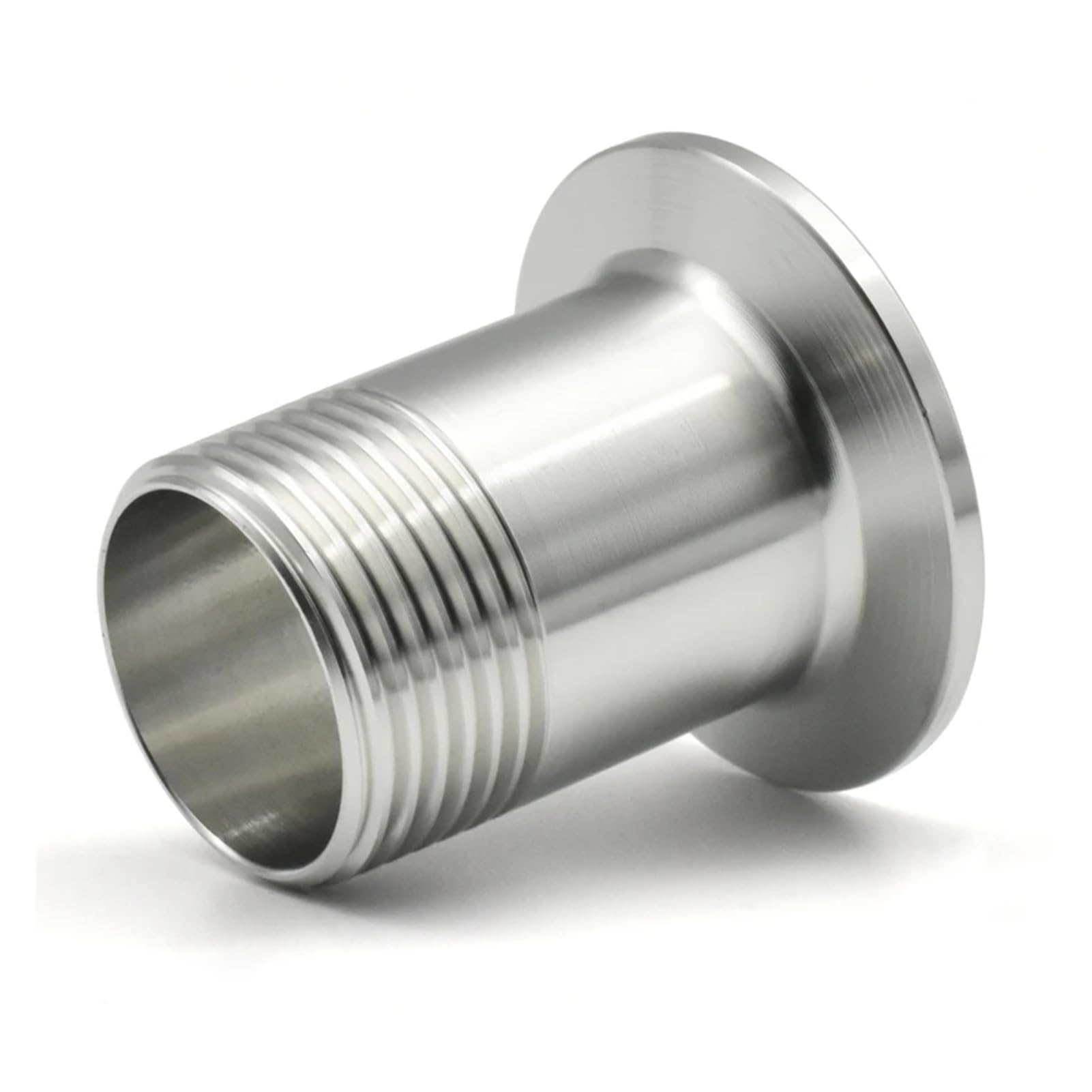 Conexión de tubería de tres abrazaderas con manguito de rosca externa DN8-DN50, adaptador de acero inoxidable SS304/316 de 1/4"-2" con tres abrazaderas(SS316L,11l4inch Ferrule64)