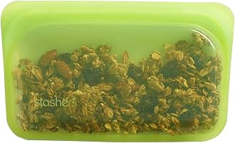 Reusable Silicone Food Bag, Snack Bag, Lime