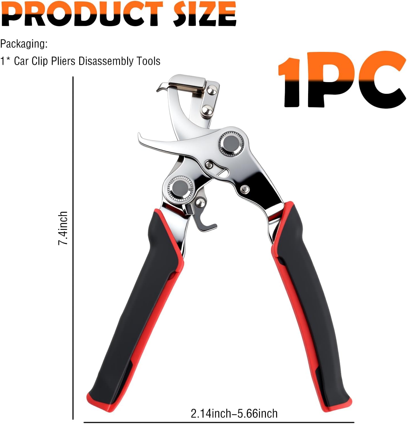 2026 New Car Clip Pliers and Disassembly Tools,Stainless Steel Spring Loaded Clip Removal Pliers,Universal Clips Removal Tool for Car Interior Panel Bumper Door Clips Rivets