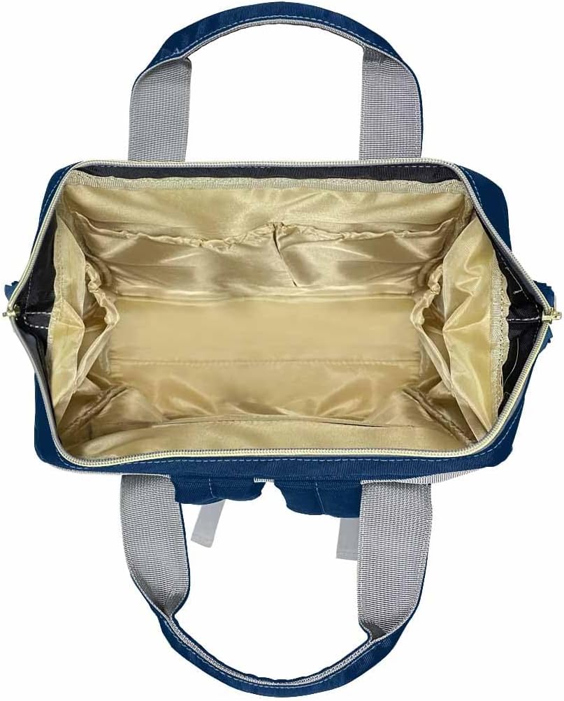 MyPupSocks Customize Flowers Backpack, Personalized Diapering Bag Backpack Nappy Baby Bags Casual Daypack Travel Diaper Bag for Unisex Hiking Camping Work Outdoor