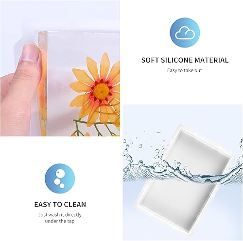 Miniatura 10 de 3 moldes de silicona de círculo profundo para resina, moldes de resina grandes brillantes redondos profundos, 8 x 2 pulgadas de alto. 6 x 2 pulgadas