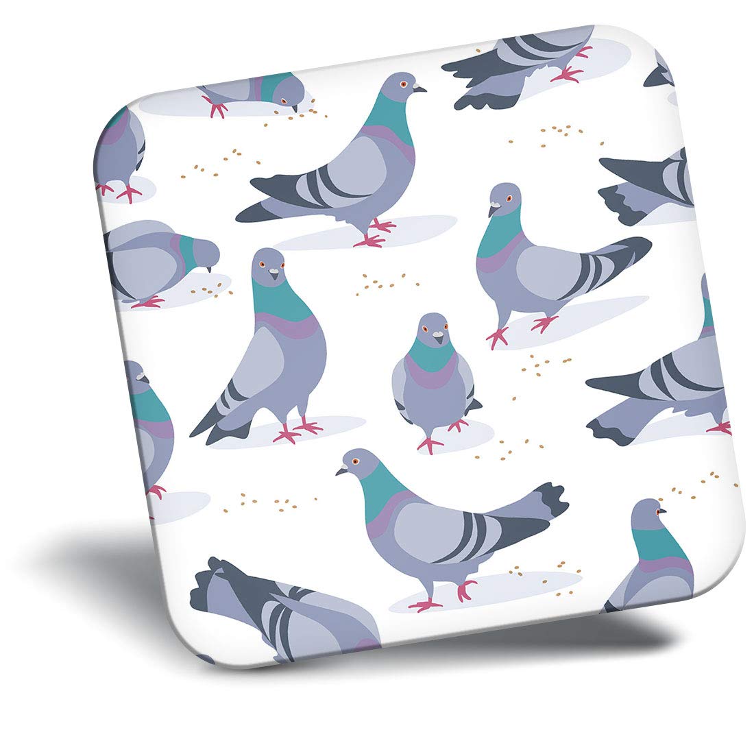 Destination Vinyl Ltd Fridge Magnet - Pigeon Bird Cartoon Pattern 15995