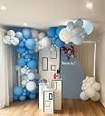 FI - FLICK IN 15 Pcs Big Jumbo Light Blue Balloon for Themed Birthday Decoration Giant Large Latex Balloons for Photo Shoot, Wedding, Baby Shower, Birthday Party (Pack of 15) gallery image