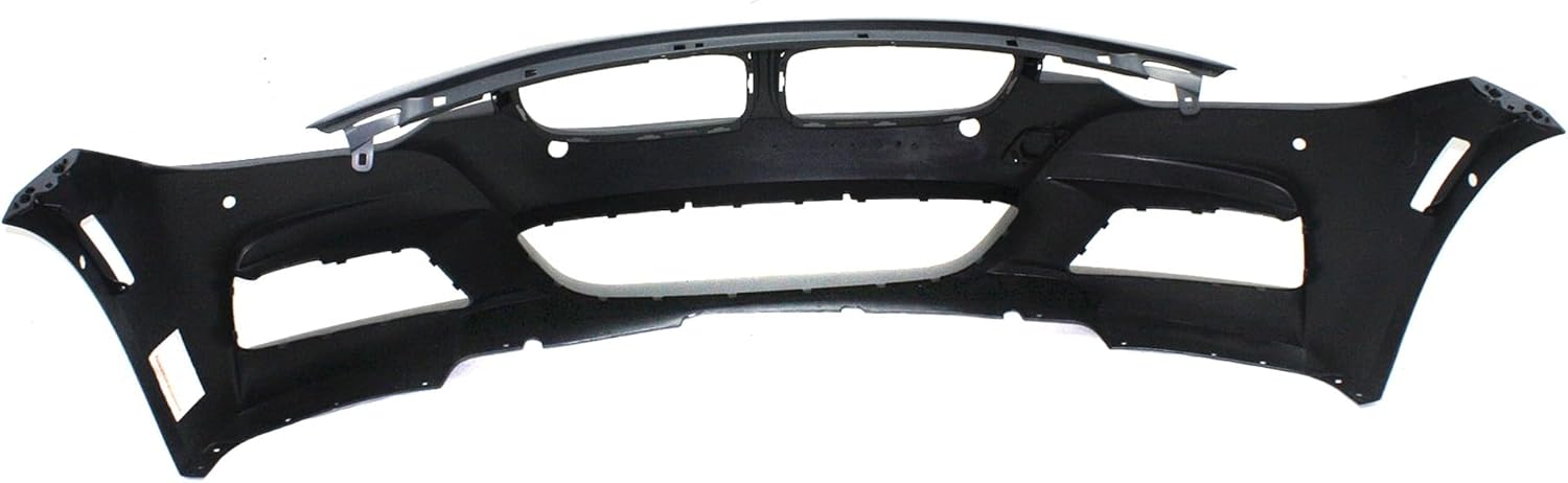 Garage-Pro Front Bumper Cover Primed Compatible with BMW 320i 2013-2018, BMW 320i xDrive 2013-2018 - For Models w/M Sport Pkg, w/Park Assist Syst, w/Park Distance Sensor w/o Camera, w/o HL Washer