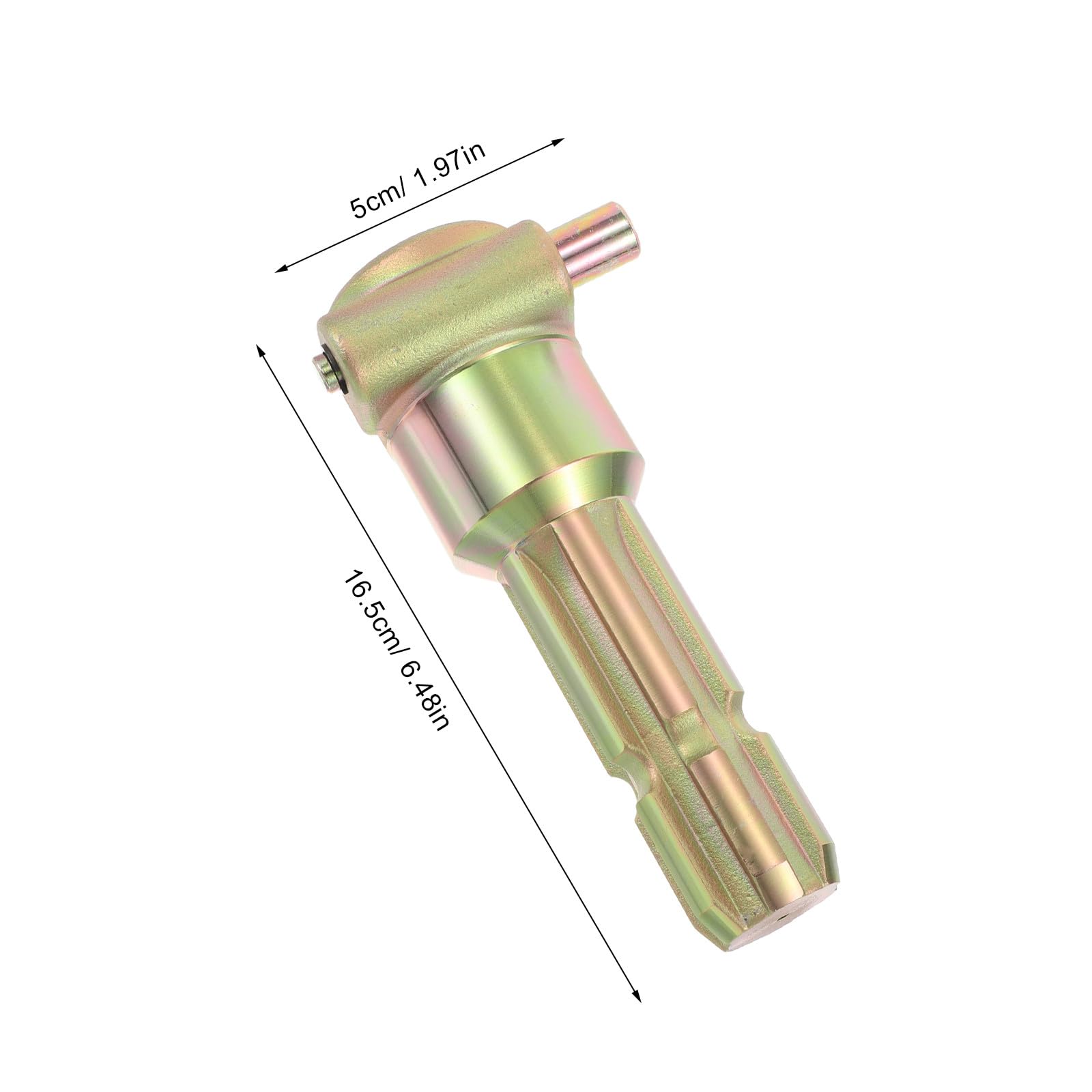 Adattatore Pto per Trattore 1 3/8 Pollici 6 Scanalature, Prolunga Albero Cardanico in Metallo Resistente, Collegamento Rapido per Attrezzature Agricole e Macchine da Campo