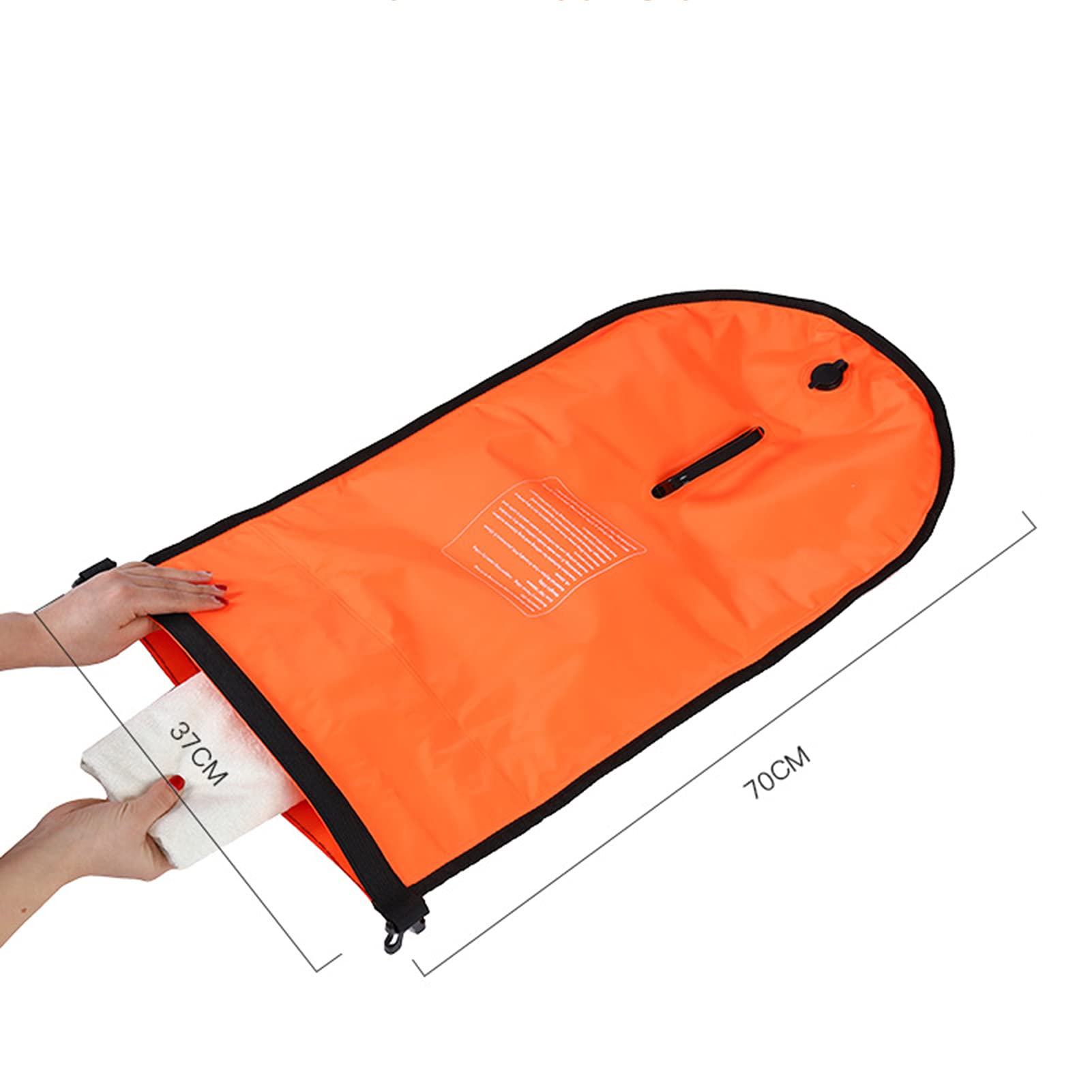 Premium Schwimmboje mit trockentasche, 20L für Triathleten, Stand up Paddling oder Wassersportler, offenen Wasser Schwimmer【Gut sichtbarer für wasserdichtes aufbewahren von Wertsachen】- TRAGBAR&LEICHT