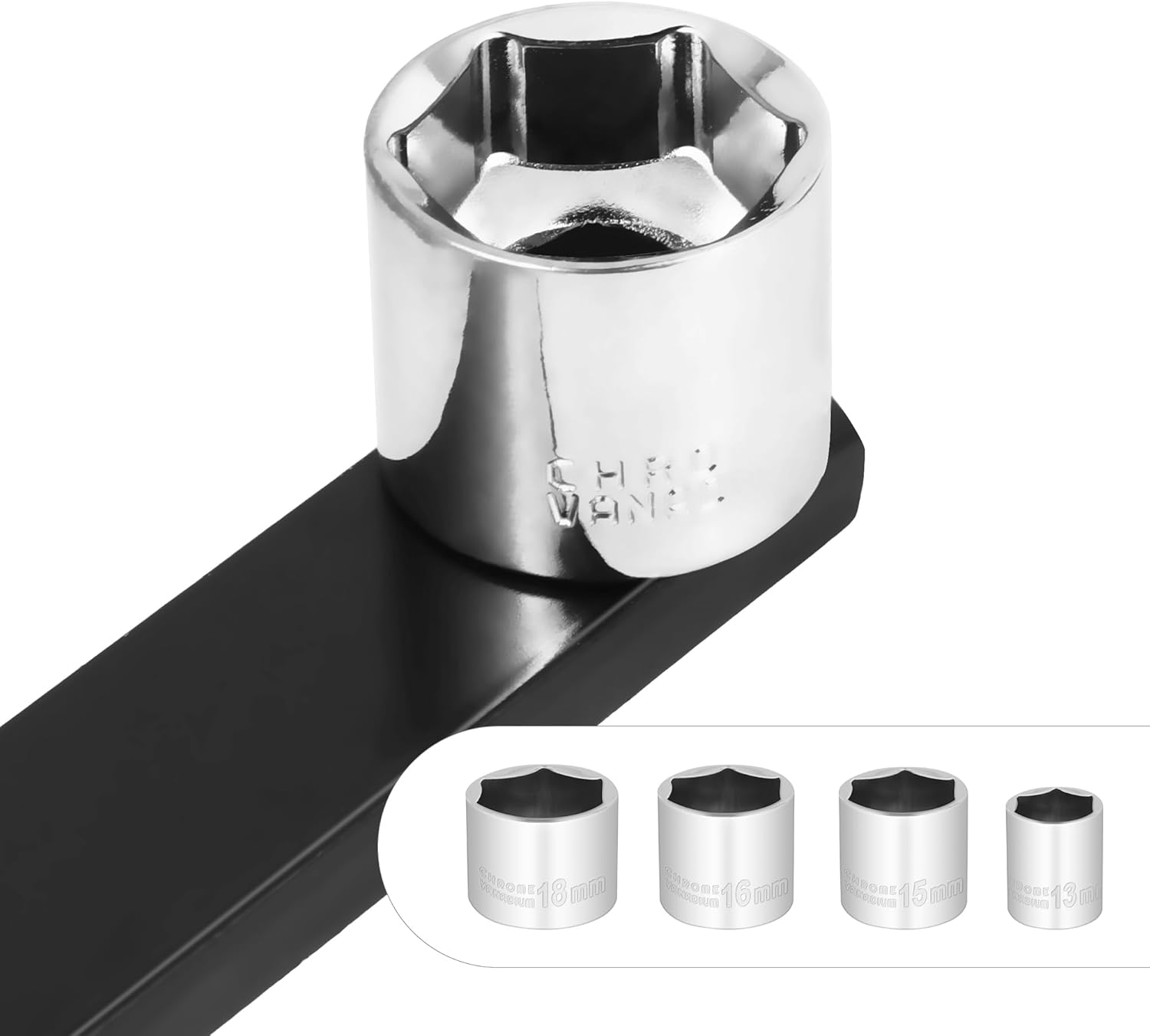 DNA MOTORING 9pcs Serpentine Belt Tool Set, Belt Tensioner Wrench Set for Install and Remove Serpentine Belts, W/Case, Automotive Maintenance, TOOLS-00538