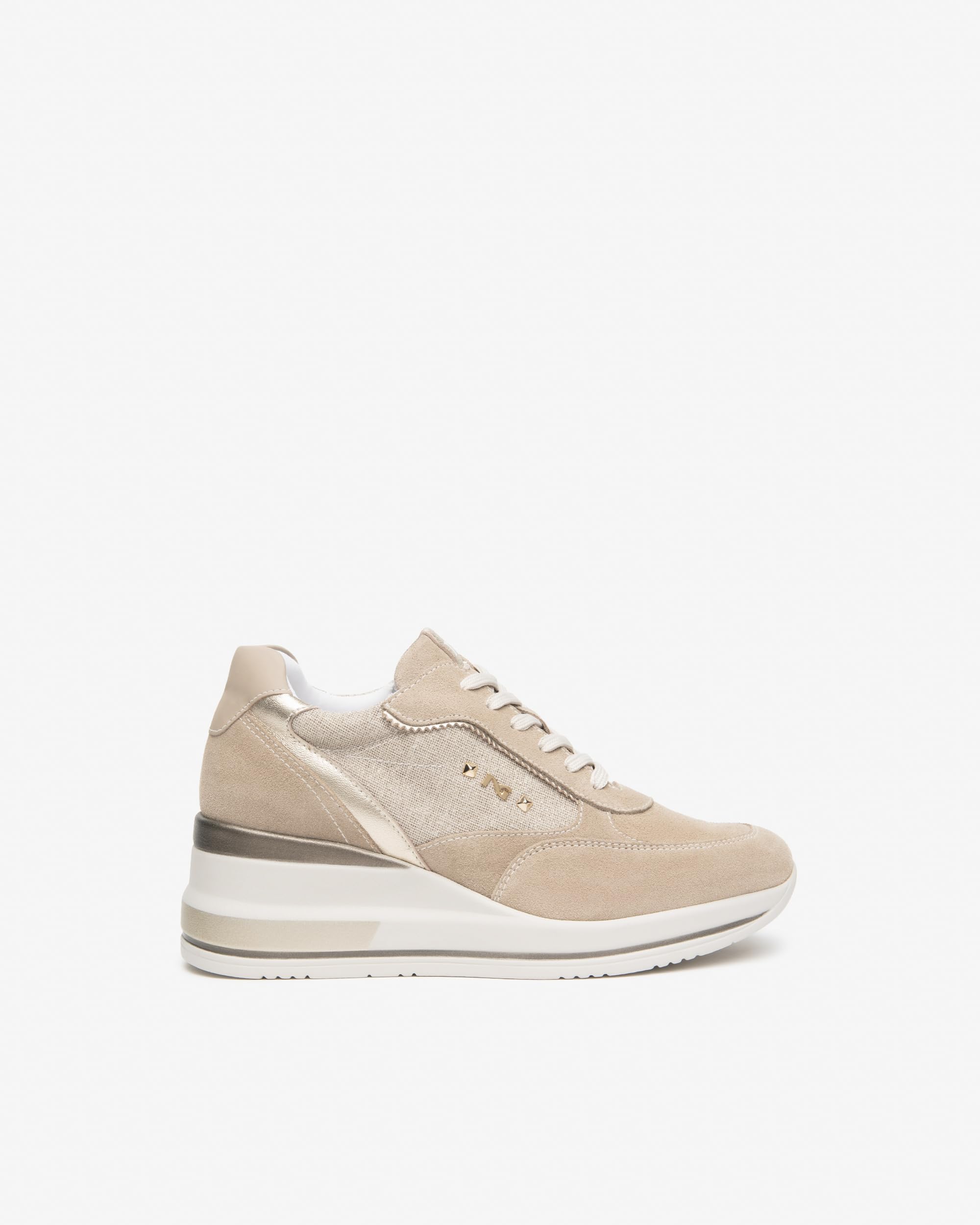 Nero Giardini E615230D Sneakers Donna in Pelle, Tessuto E Materiale Tecnico