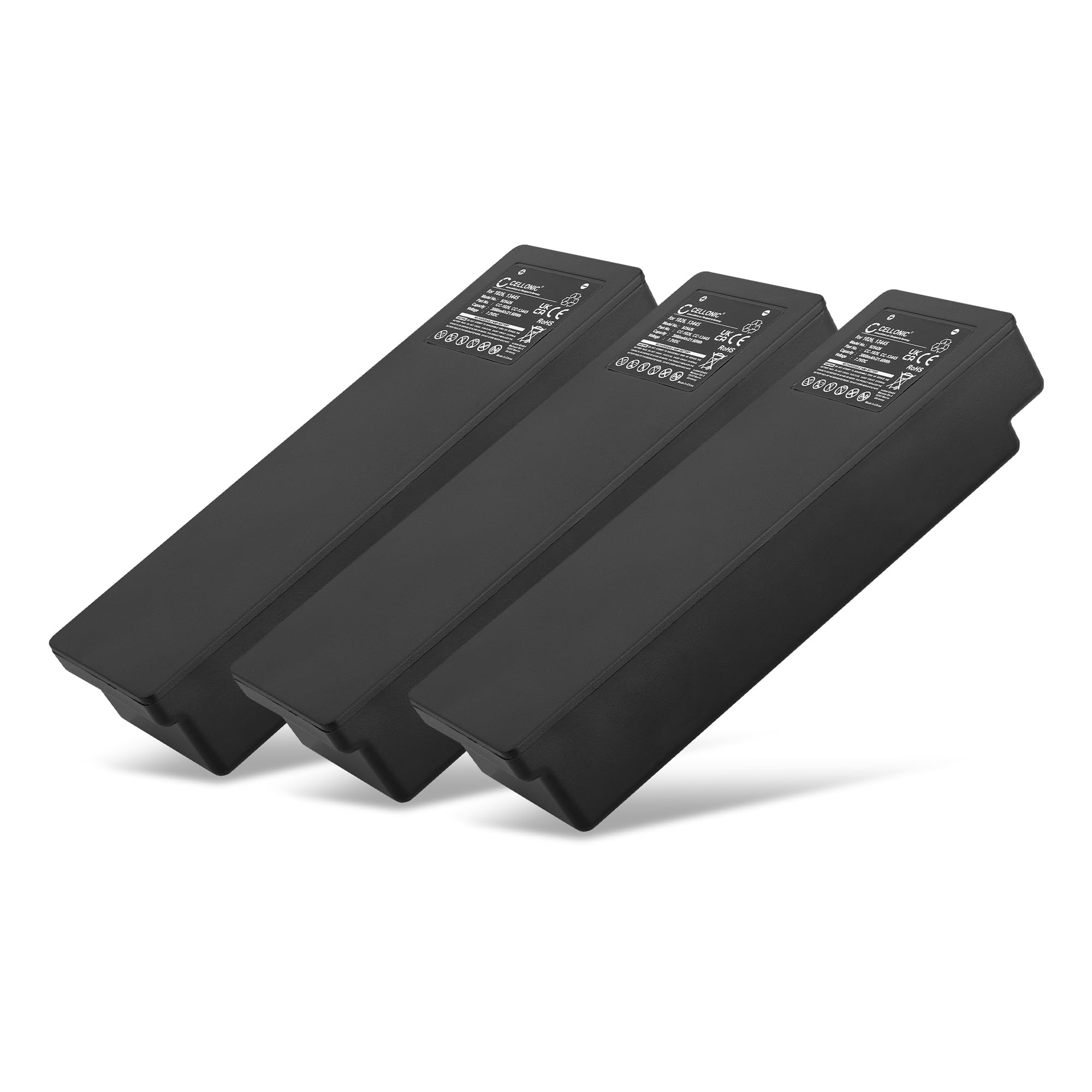 CELLONIC 3x Battery for Remote Control Compatible with Scanreco 592, Mini, 590, 1026 - (3000mAh, 7.2V)