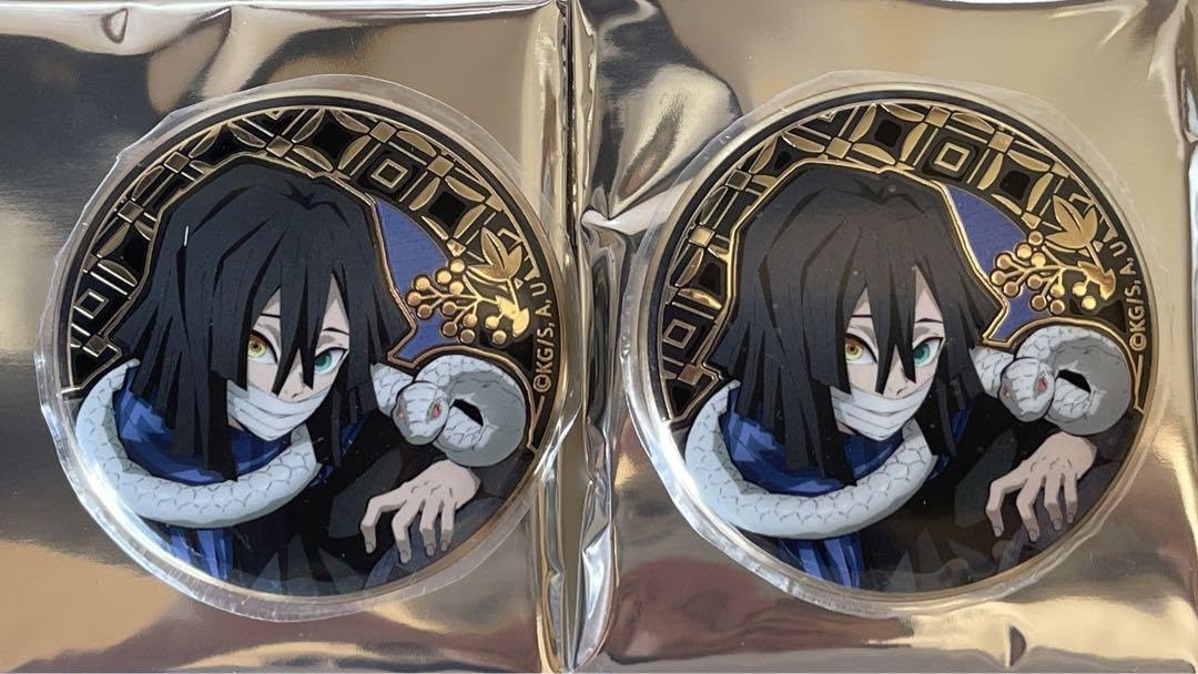 鬼滅の刃 AGF レリーフメタル缶バッジ 伊黒小芭内 ④