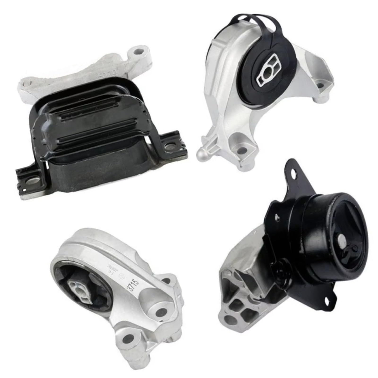 Gtvrfloki One Color Car Engine Mounts Compatible With Gmc For Terrain 3.0L 3.6L 2010 2011 2012 2013 2014 2015 2016 2017 4Pcs Front Rear Engine Motor Trans Mount 25896944