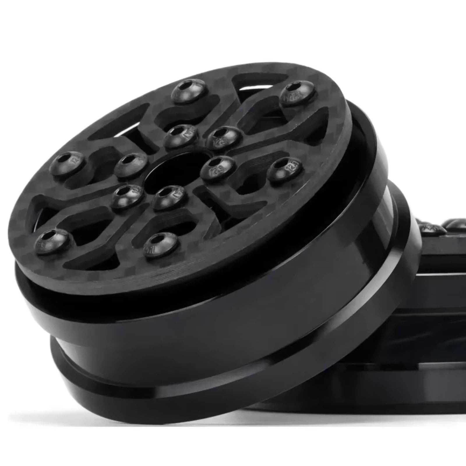 1,9 Beadlocks Carbono para Axial para SCX10 para Bronco D90 1/10 | Llantas livianas carbono aluminio reducen inercia dirección marca alineación instalación reparación Repuesto