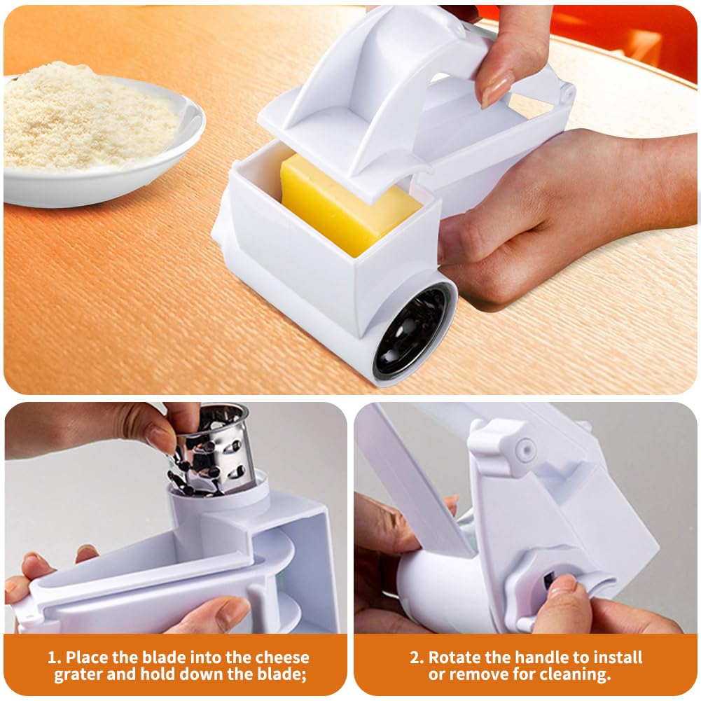 Grattugia A Manovella Per Formaggio E Non Solo - Compatta E Lavabile In Lavastoviglie