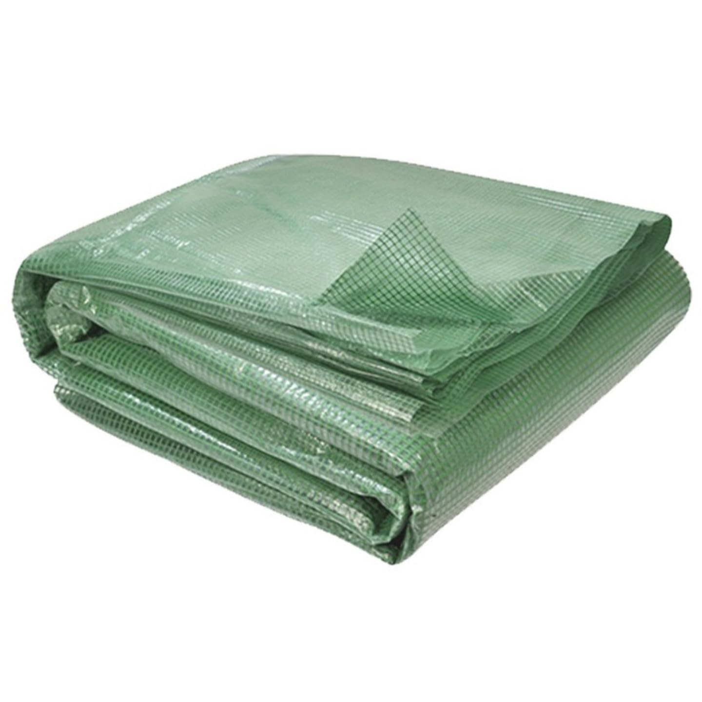 Probache - Bâche de Rechange 130 GR/​m² pour Serre Tunnel 18m² Verte CRIMÉE
