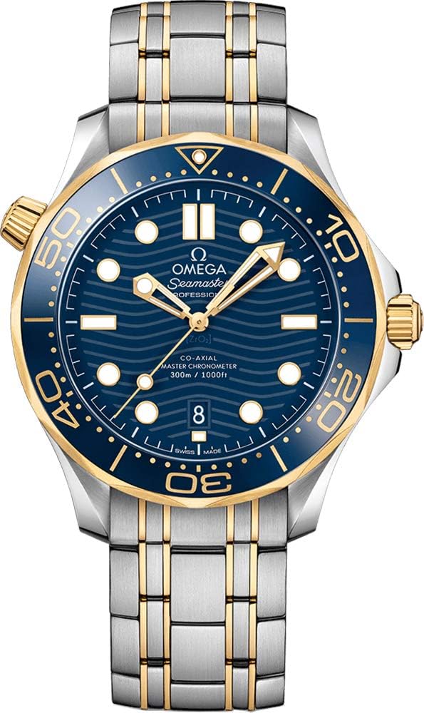 Seamaster Sedna Blue Dial Steel and 18kt Yellow Gold Watch 210.20.42.20.03.001