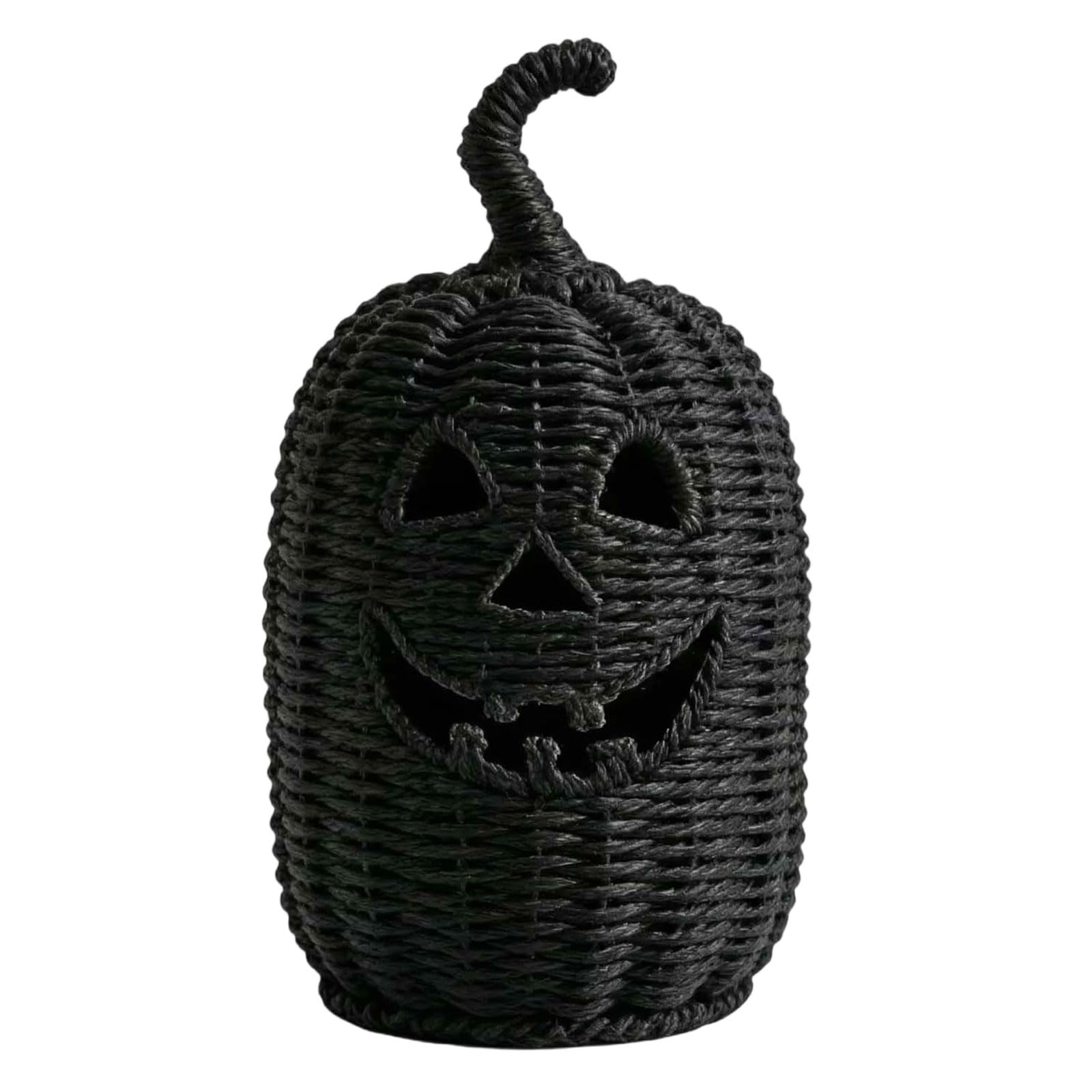 Halloween Kürbi geflochtenem Rattan Aufbewahrung Dekoration, Hexenhut Kürb gewebtem Seegras, hochwertige dekorative Webware Party Festliche Atmosphäre Dekorationen (C, One Size)