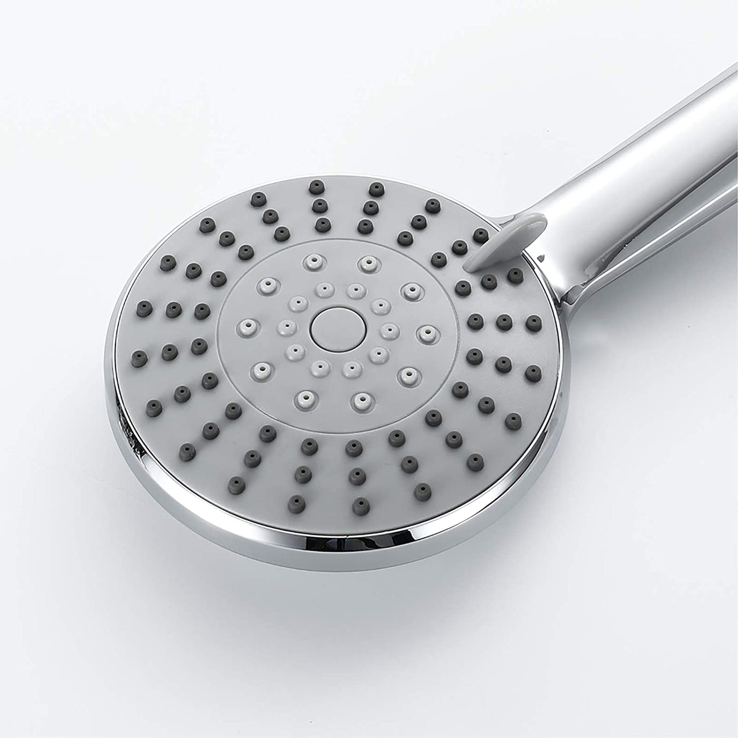 Juego de alcachofa de ducha de mano universal, 5 modos, rociador de ducha de alta presión, construcción de ABS con soporte y manguera de 1,5 m para una experiencia de ducha definitiva