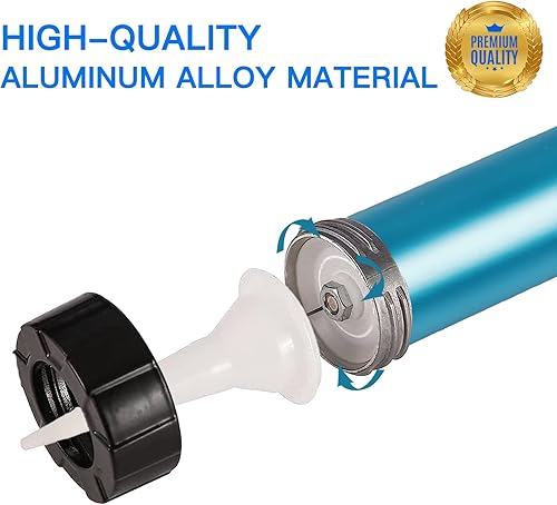 Miniatura 2 de Pistola de calafateo de salchichas con tapa frontal de aluminio y kit de repuesto de pistón de diámetro para fácil reparación de salchichas y