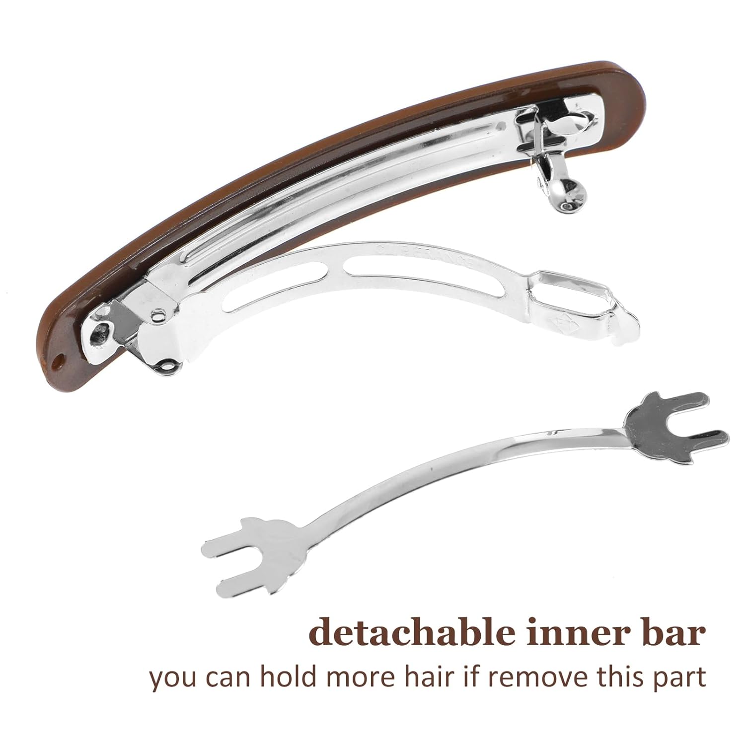 3Pcs Matte Barrettes Hair Clips for Women Thin - 3.54 inch French Flat Claw Clips for Short to Medium Hair Accessories for Wedding Dating Daily Wear - Curry + Black + Blue - Image 3