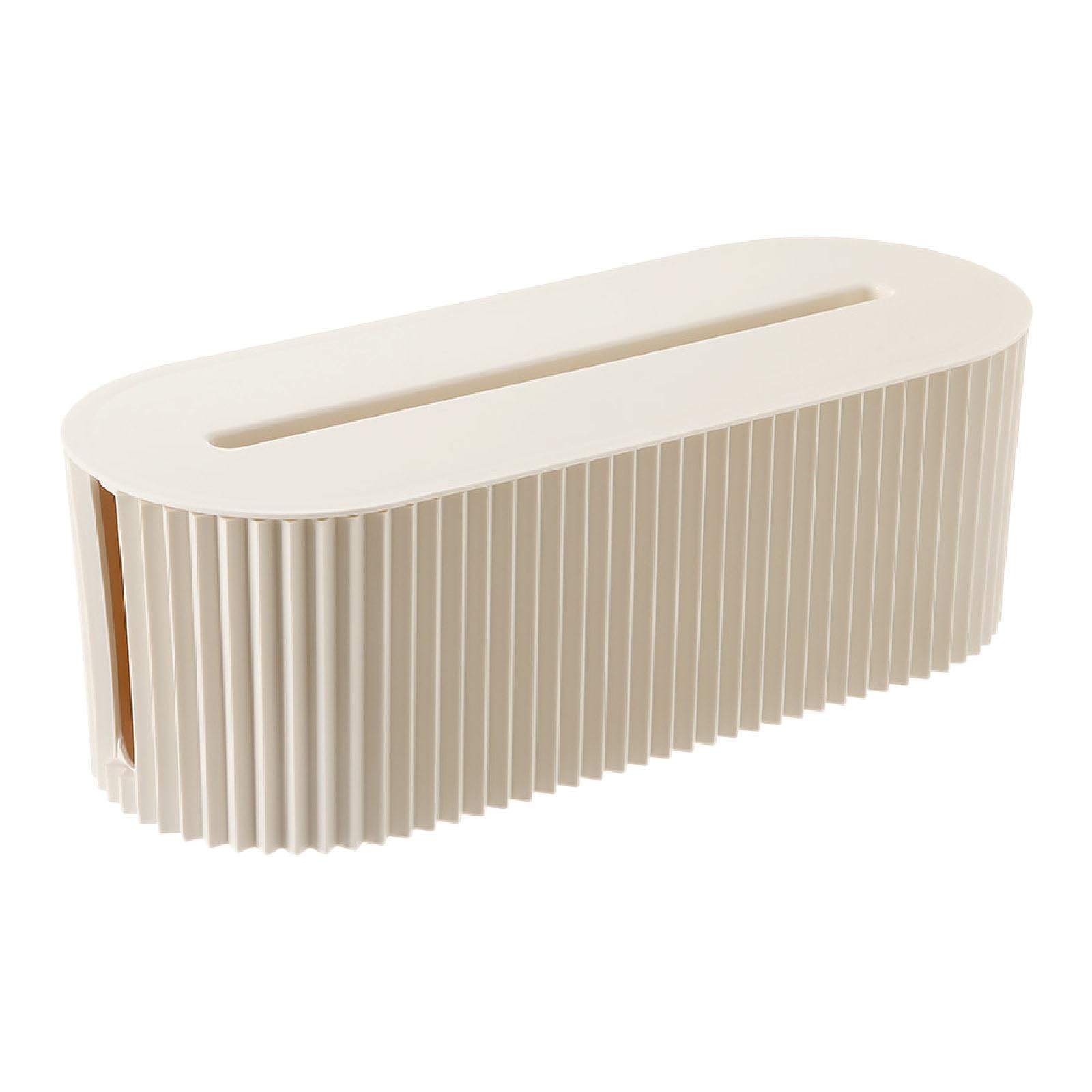 Caja de gestión de cables – Power Stripe Organizer, caja de cables, ocultar y ocultar regletas y cables de alimentación de televisores, ordenadores y escritorios (beige)
