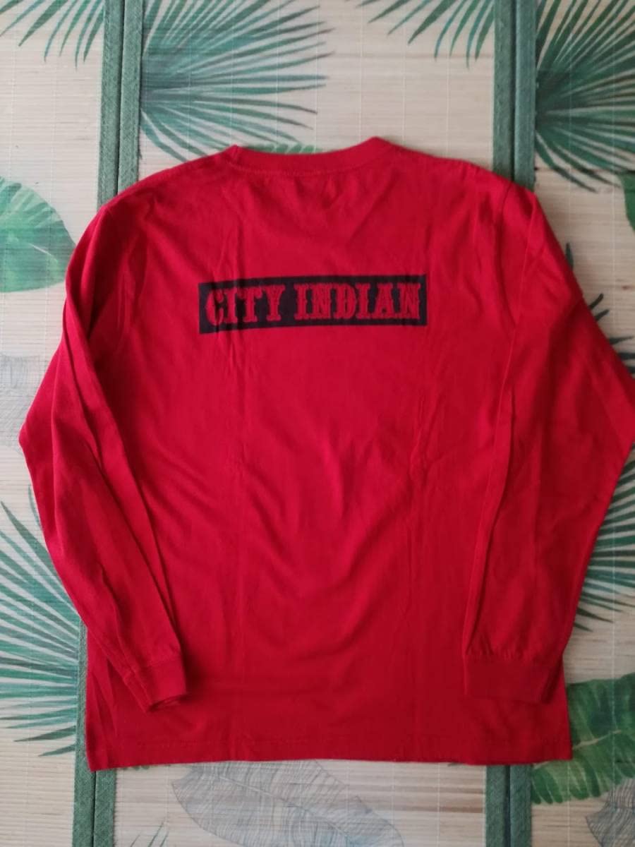 Amazon.co.jp: CITY INDIAN HOWLING ON FIRE Tシャツ VINTAGE