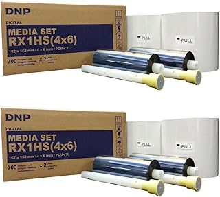 DNP 2x Print Media for DS-RX1HS High Speed Dye Sub Printer - 4x6" 700 Prints Per Roll; 2 Rolls Per Case (1400 Total Prints)