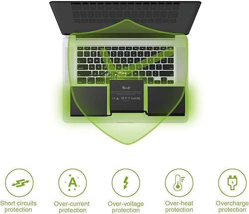 Miniatura 4 de Bee Elf Batería de repuesto A1708 para MacBook Pro 2017 Batería 13.1 14.1 15.4 Reemplazo de batería para MacBookPro 13 pulgadas Retina A1708 A2159