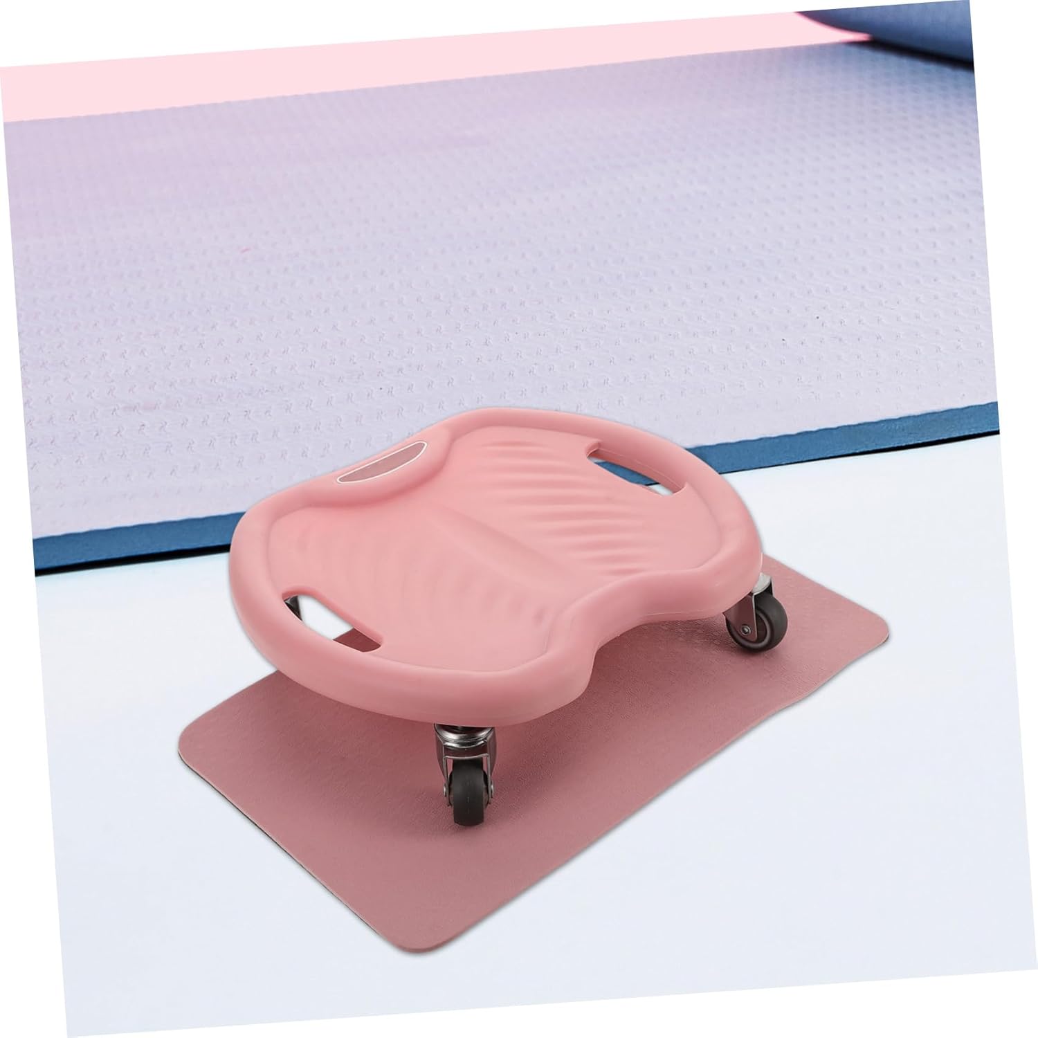 Ab Roller Wheel 4-wheel Silent Core Trainer with Kneeling Pad, Abdominal Muscle Exercise Equipment for Home and Travel Fitness Workout