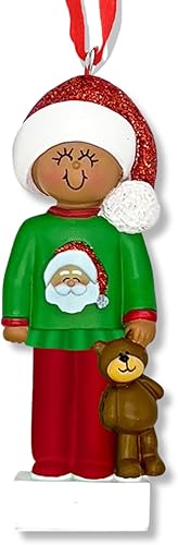 Miniatura 2 de Adorno personalizado para árbol de Navidad para niño de 2024 Bebé niño mantenga el corazón en segundo lugar Personalización gratuita