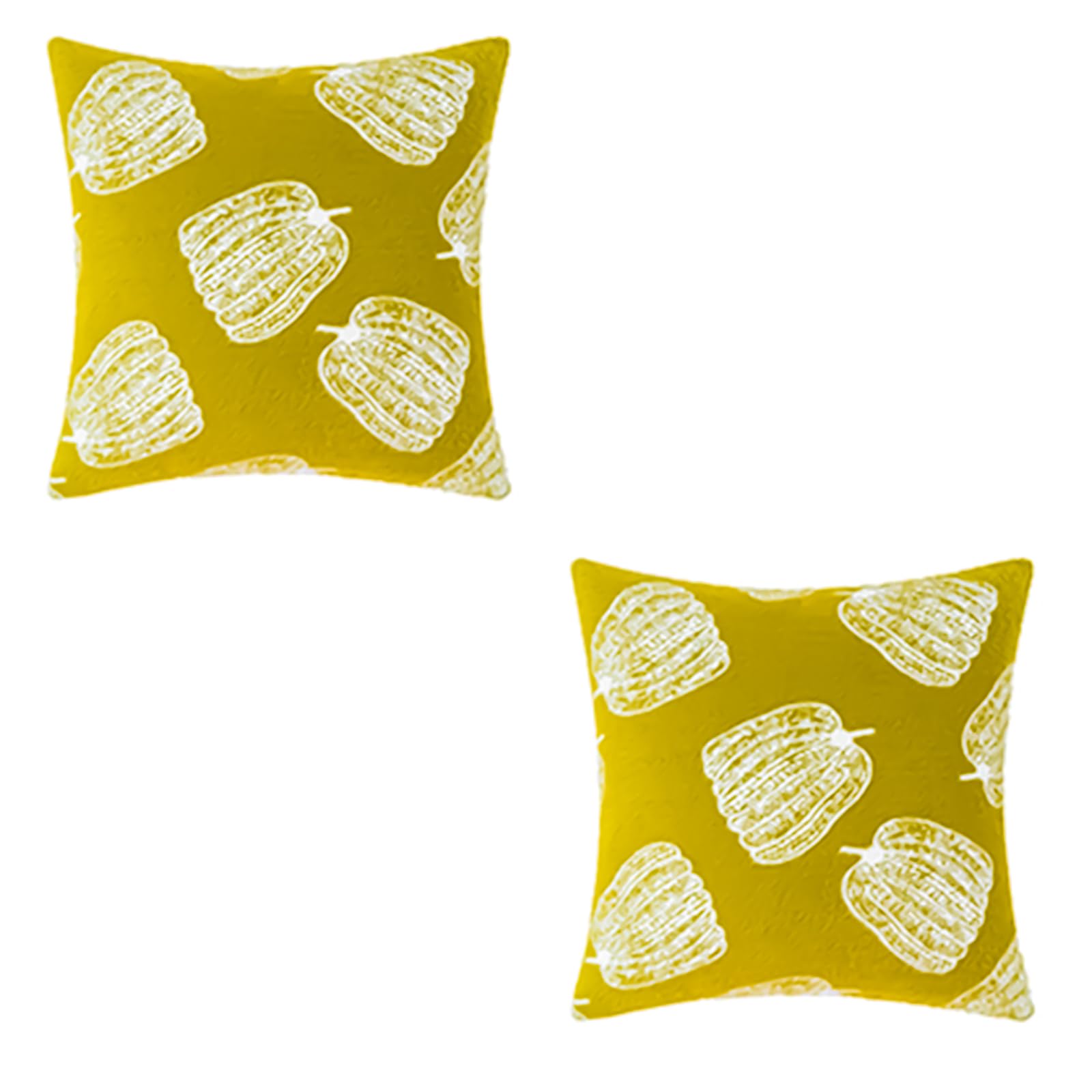 carotoe 2PCS Pillowcase Autumn Pumpkin Throw Pillow Covers 45x45cm for Autumn Couch Decoration Pillow Covers
