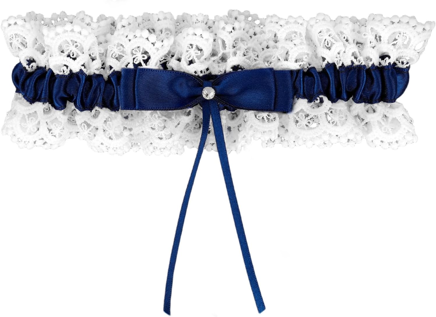 Lace Bridal Garter, Elegant Stretchable Bow Bride Wedding Garter Wedding Accessories for Women Girls Bridal Shower Parties