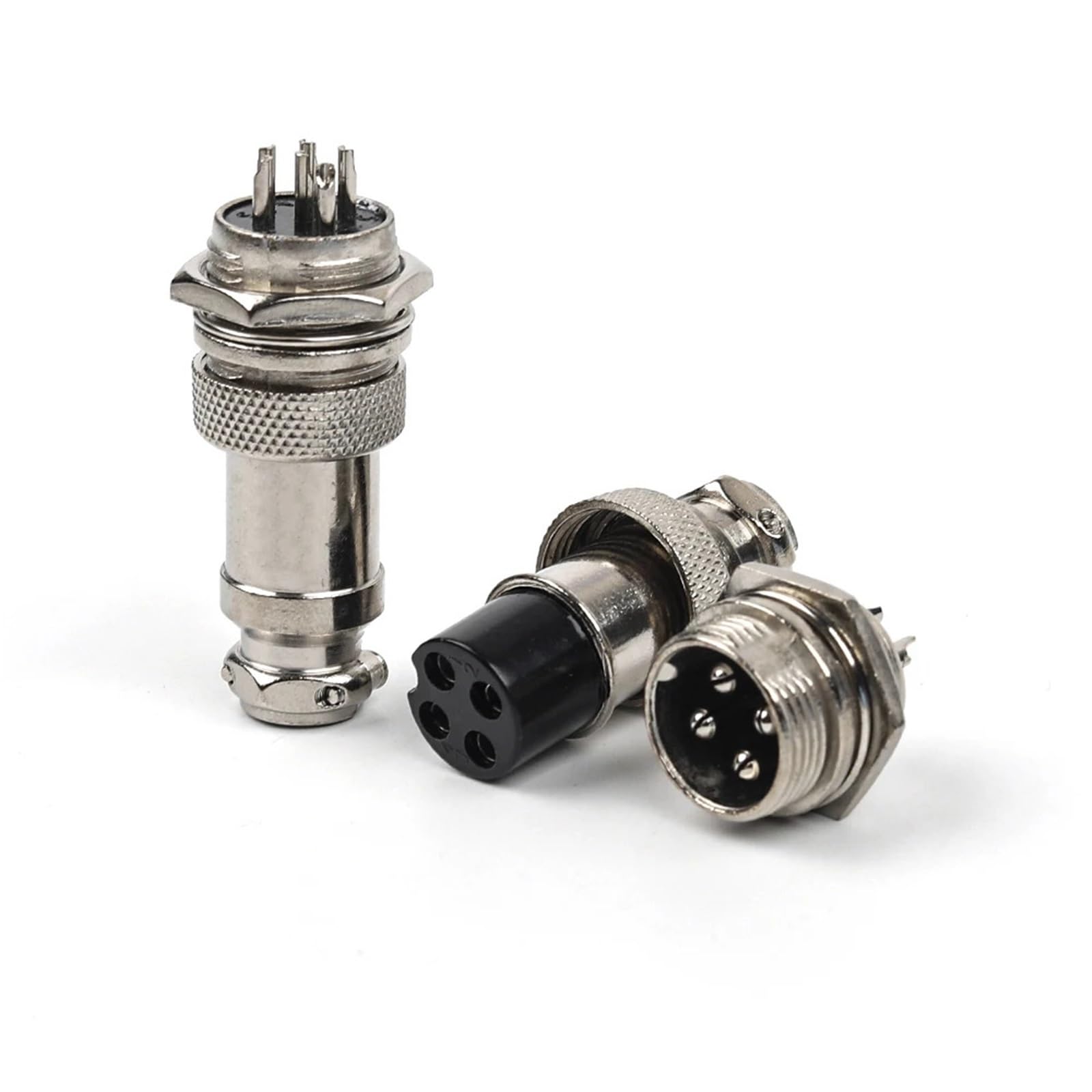 Conector GX16 de 8 pines con tuerca circular para cable de aviación modelo GX16-8L 8