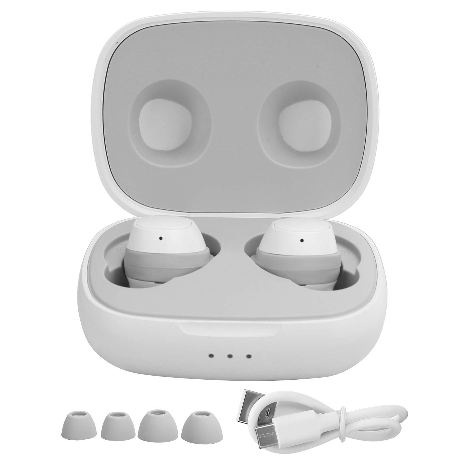 Ejoyous Cuffie Bluetooth Wireless con Custodia di Ricarica, IPX5 Bianco