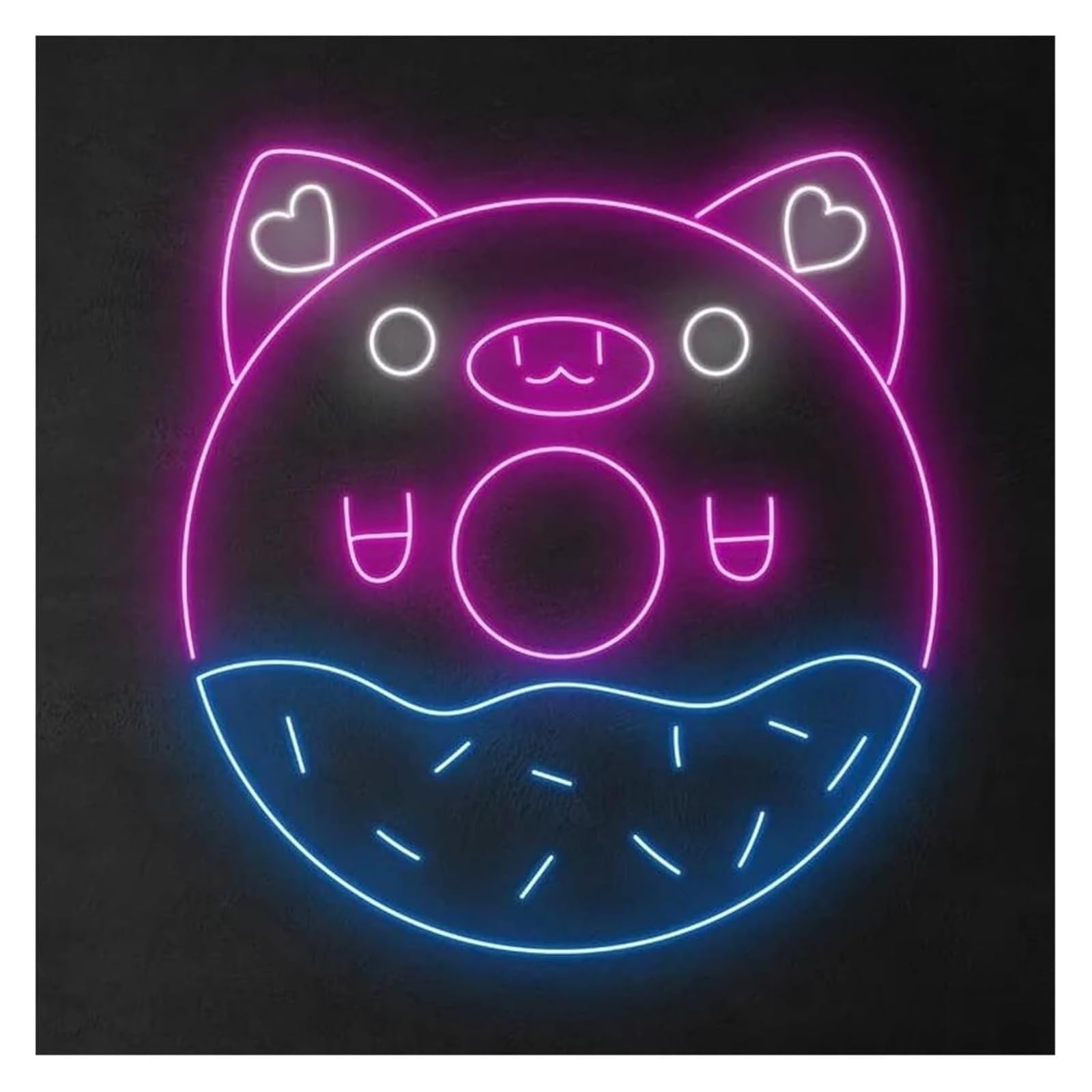 Zynther Neon lamp Neon Light Decoration Cute Pig for neon Sign for Pour