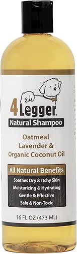 All Natural Organic Oatmeal Dog Shampoo for Itchy Skin with