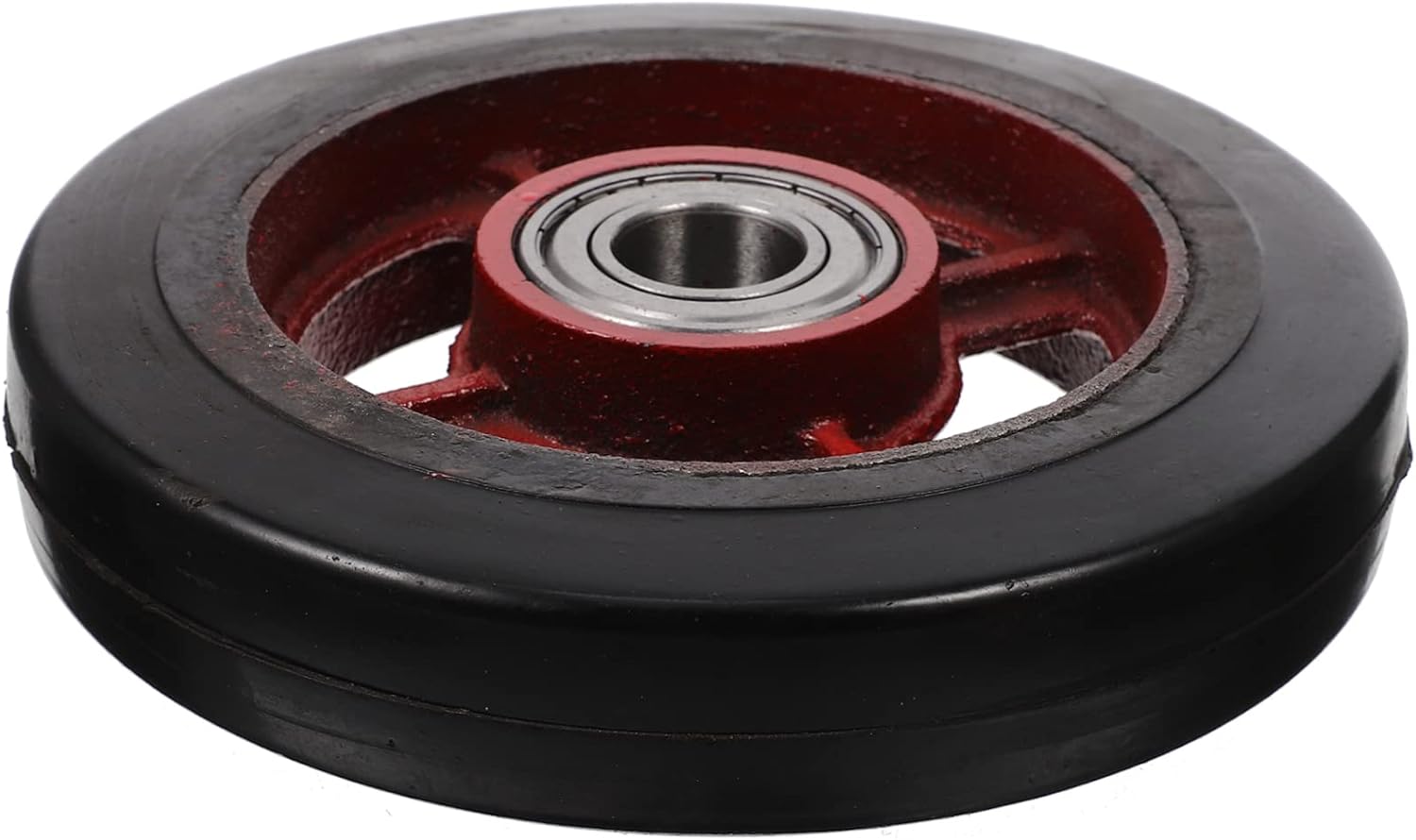 Ciieeo Household Garden Cart Replacement Wheels Heavy Duty Rubber Trolley Wheels Weather Resistant Easy Installation Wear Resistant Suitable for Complex Ground Use